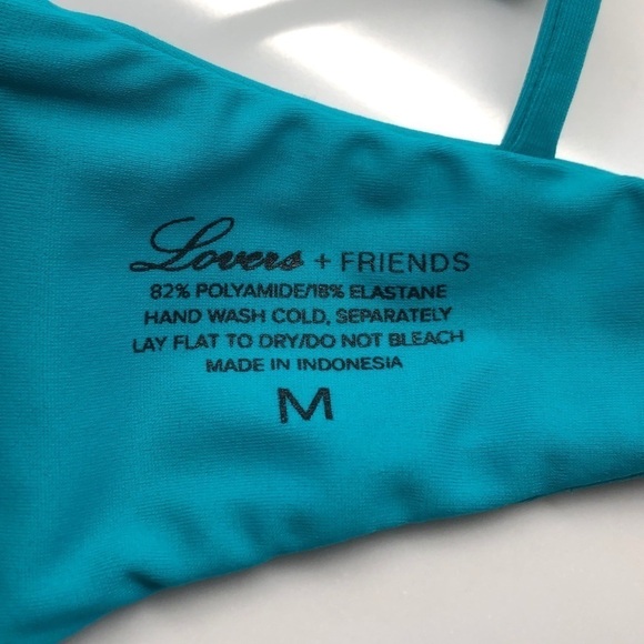 NWT Lovers + Friends Jet Setting swim bikini top size medium Revolve - Picture 8 of 10